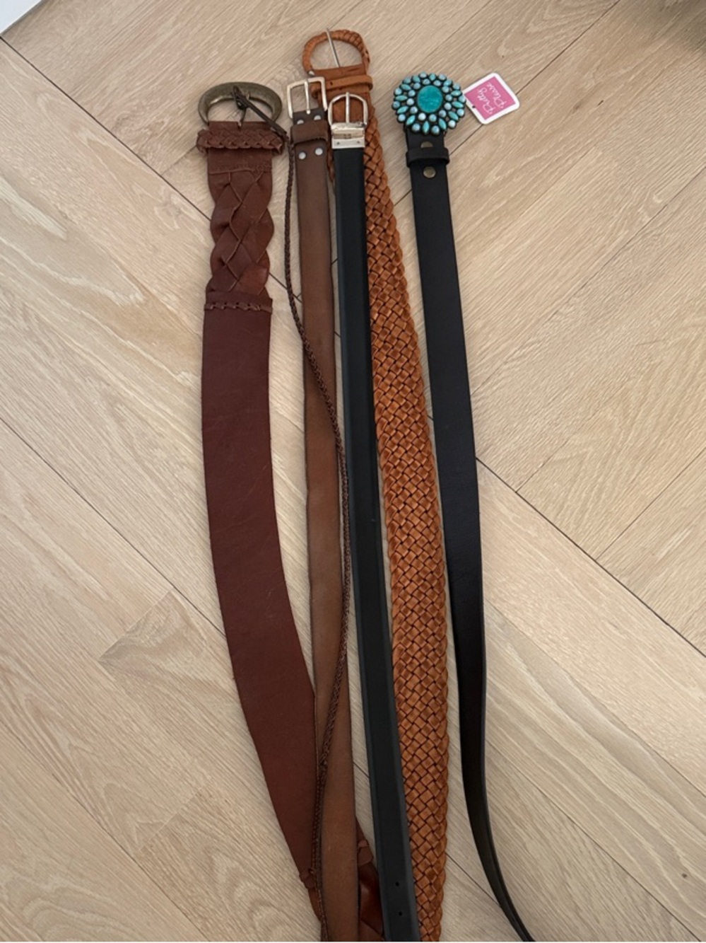 Lot of Mixed Women's Belts - small and mediumBrown, Black, Tan, Turquoise Accent